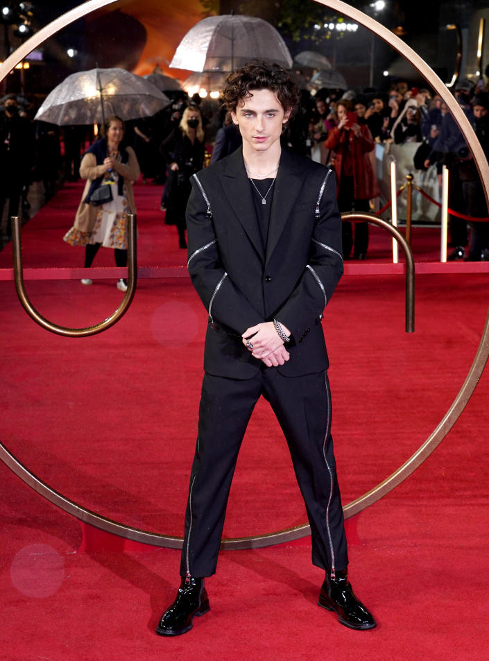 Dune star Timothee Chalamet has been linked to several famous women. (Getty Images)