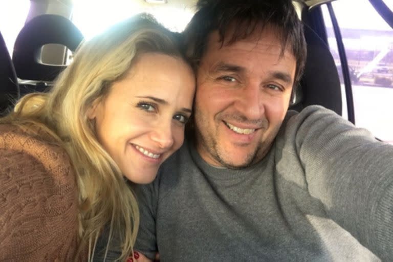 Julieta Prandi junto a su exmarido, Claudio Contardi