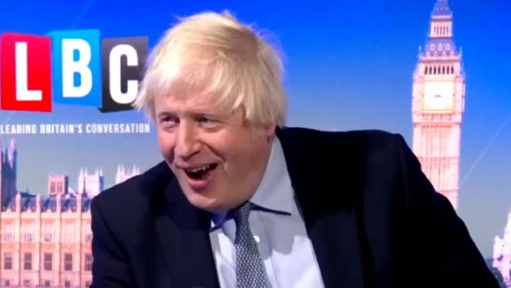 Boris Johnson says his Downing Street apartment resembled a ‘crack den’. (LBC)