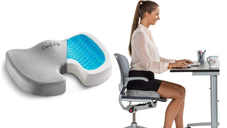 A seat cushion to protect your tailbone
