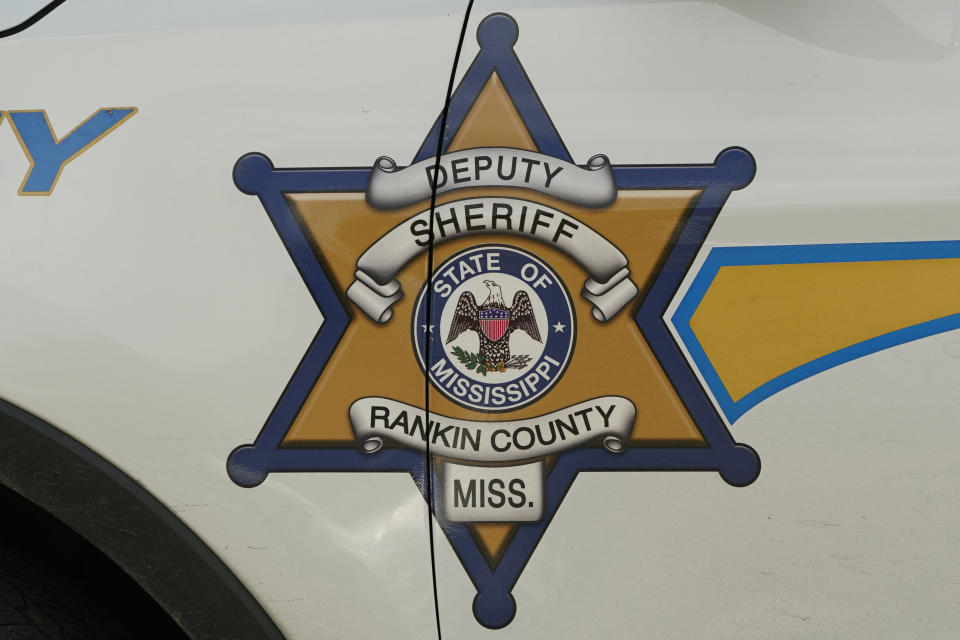 A Rankin County Sheriff's Deputy badge logo is displayed on one of their vehicles in Brandon, Miss., Friday, March 3, 2023. Several members of a special unit of the Rankin County sheriff’s department that’s being investigated by the U.S. Justice Department for possible civil rights violations have been involved in at least four violent encounters with Black men since 2019 that left two dead and another with lasting injuries. (AP Photo/Rogelio V. Solis)