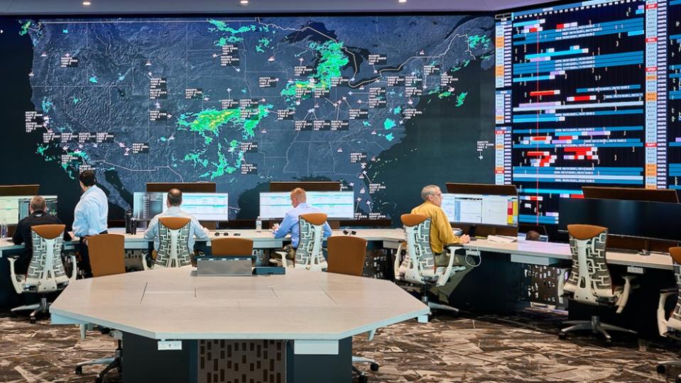 Flexjet's new operations control center is a state-of-the-art design.