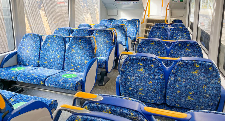 Sydney train seats