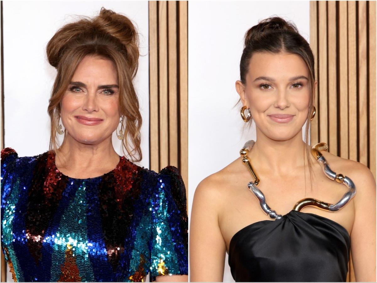 Millie Bobby Brown and Brooke Shields Prove a Messy Bun Is Black-Tie