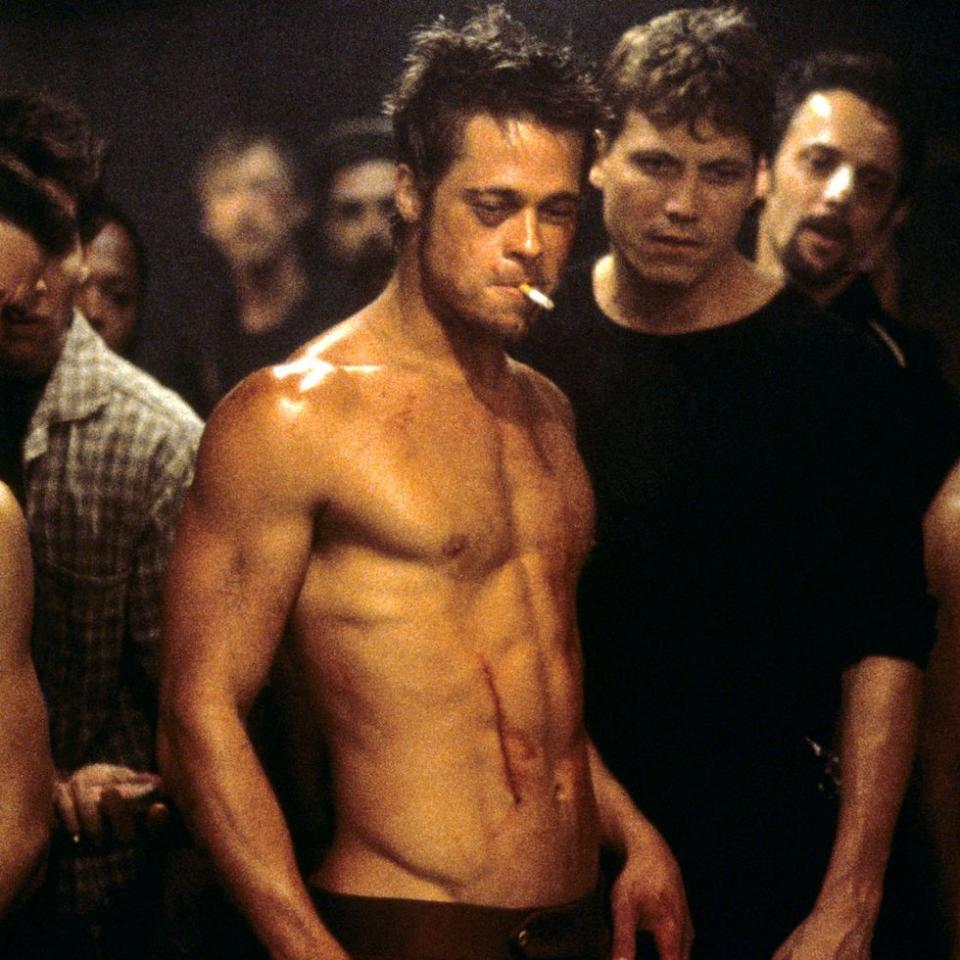 brad pitt fight club body