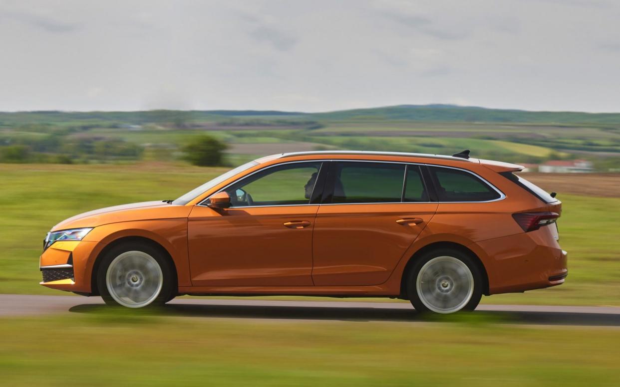 The Octavia in the vibrant shade of 'Phoenix Orange'