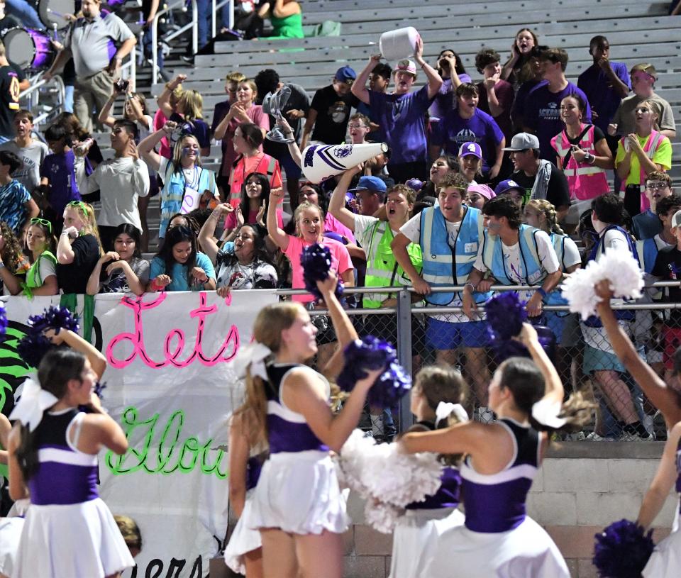 Jacksboro's student section was loud and proud at the game against Boyd on Friday, September 2, 2022 in Jacksboro.