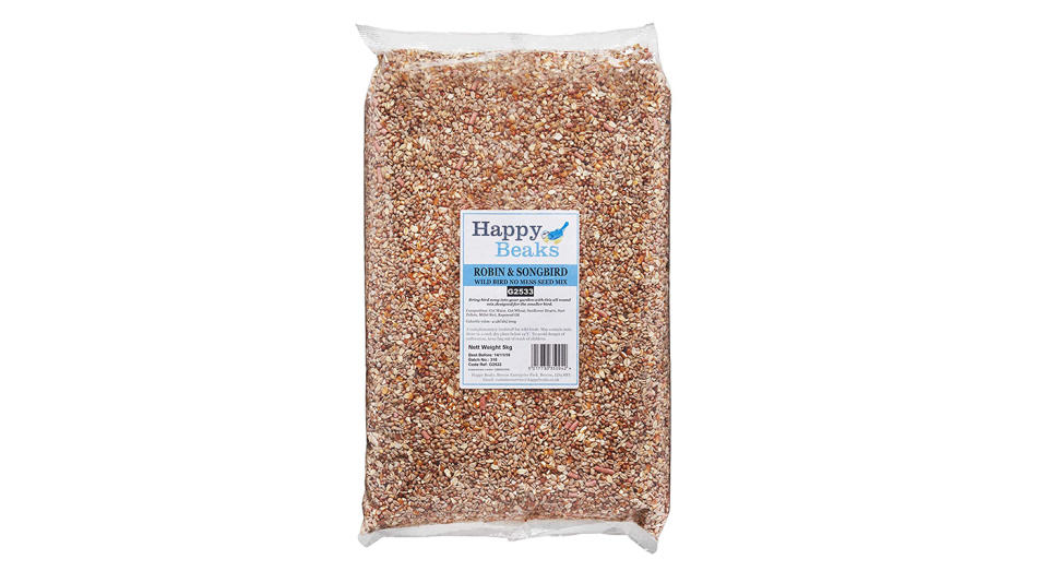 Happy Beaks Robin & Songbird Wild Bird Food No Mess Seed Mix