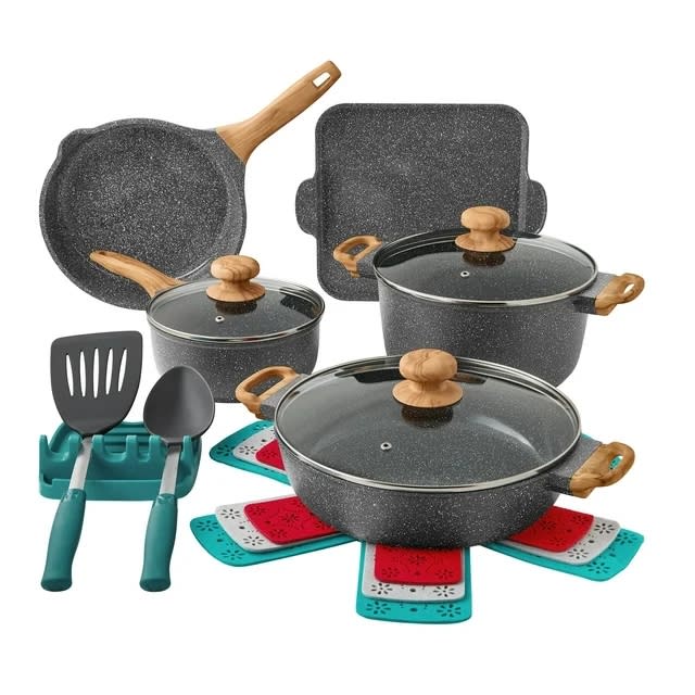 The Pioneer Woman Frontier 5-Piece Non-Stick Aluminum Cookware Set