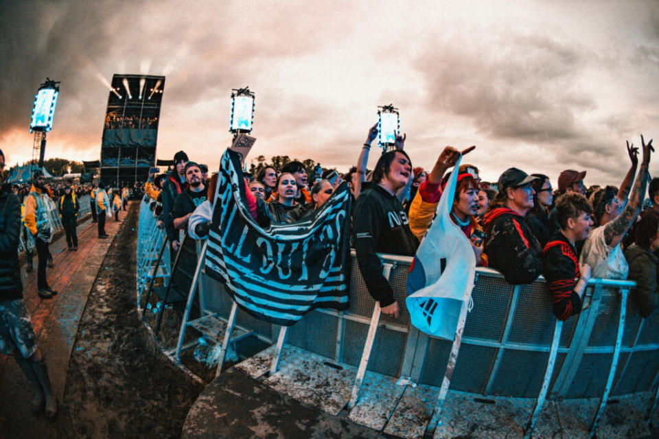 Fall Out Boy fans prepare for battle (Picture: Stuart Garneys for Rolling Stone UK)