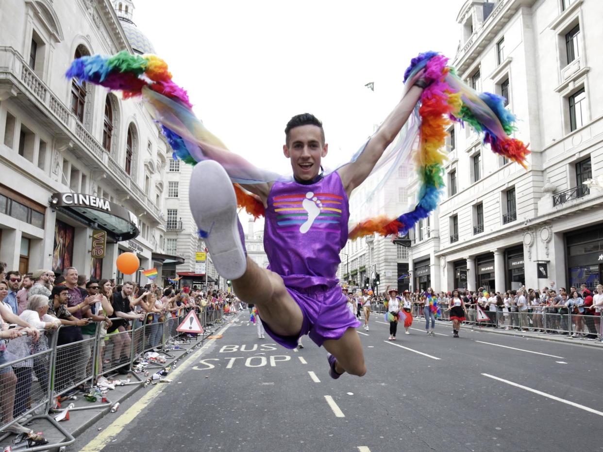 A parade participant at Pride in London 2019: Getty Images