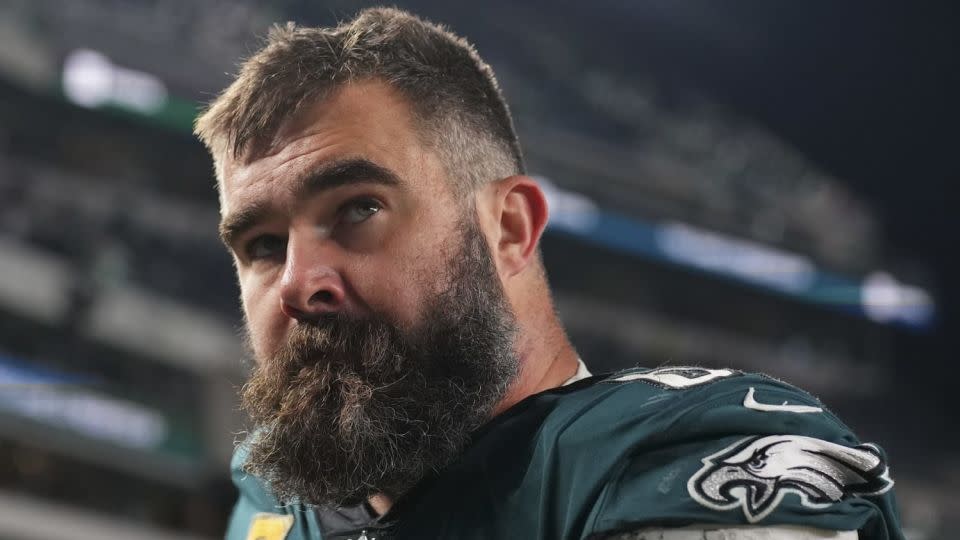 Jason Kelce spent his entire 13-season NFL career with the Philadelphia Eagles, including the team's 2018 Super Bowl win. - Mitchell Leff/Getty Images