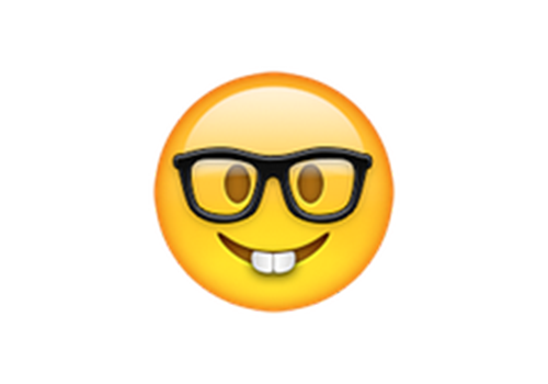 <p>The nerd emoji: not necessarily an insult in the year 2015.</p>
