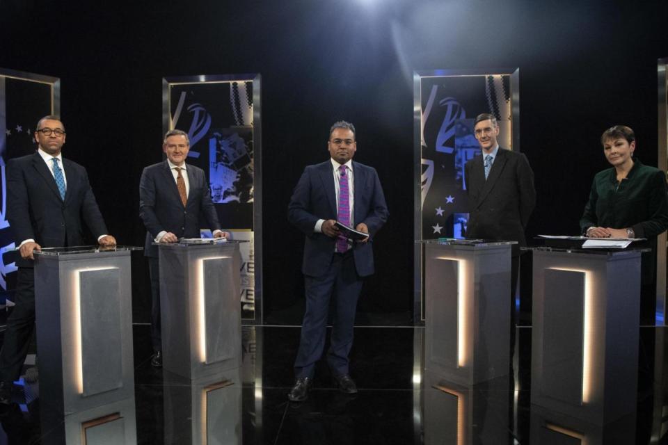 The Channel 4 debate was shown on Sunday evening (PA)