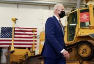 U.S. President Joe Biden visits Dakota County Technical College in Rosemount