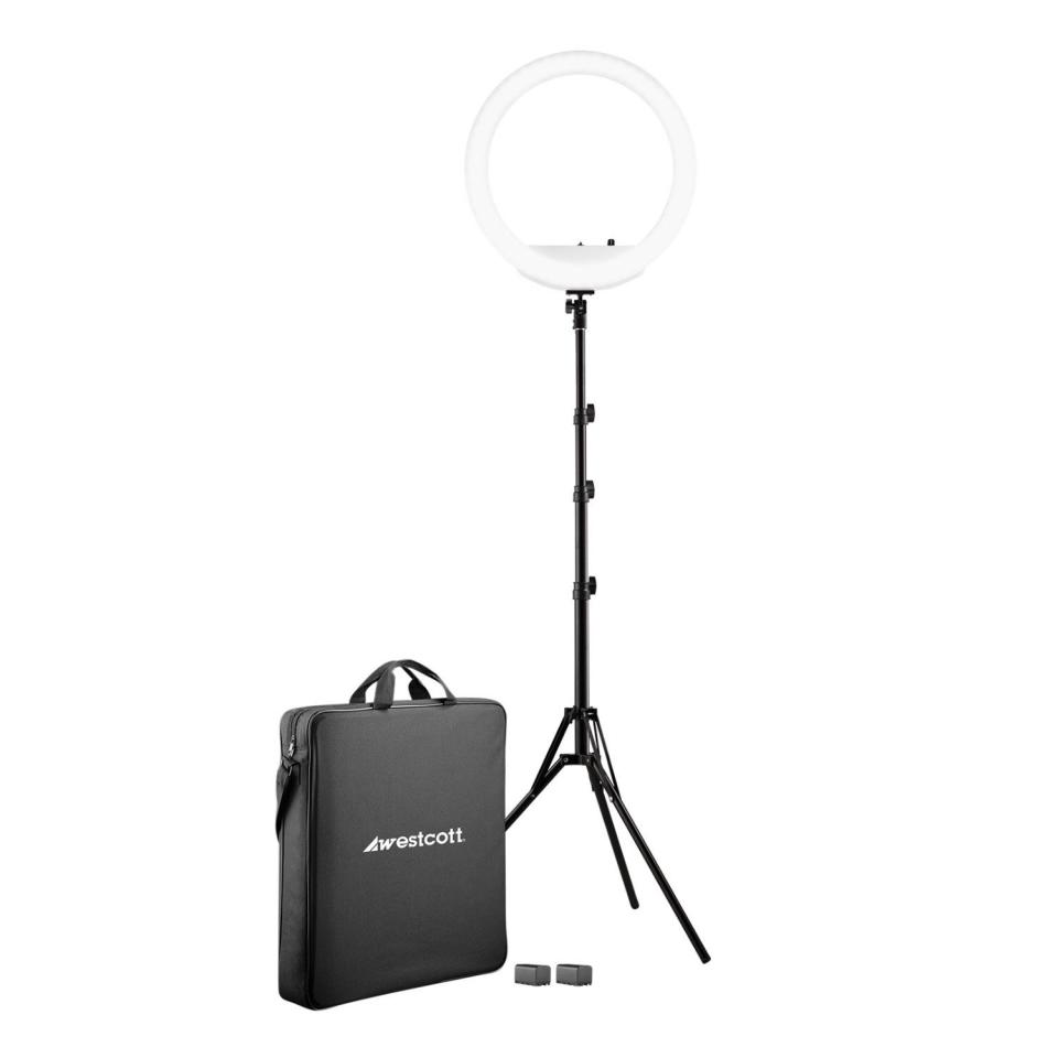 Ring light with stand and case