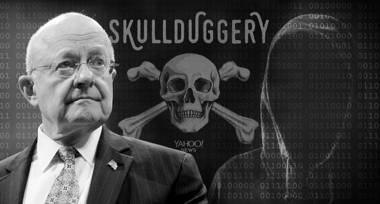 James Clapper (Photo illustration: Yahoo News; photos: Andrew Harnik/AP, Getty Images)