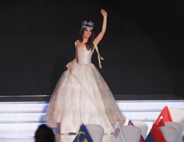 Last year's winner, Vanessa Ponce, of Mexico 