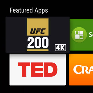 UFC 200 Android TV 4K app