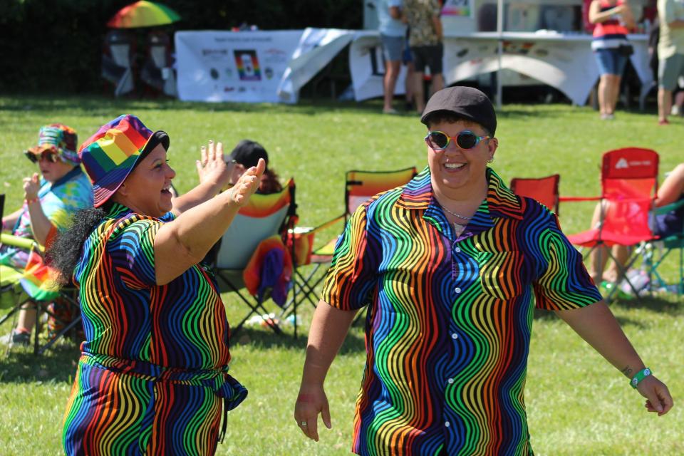 The 2022 Fremont Pride Festival brought hundreds of community members to Walsh Park Saturday for a full day of musical acts, entertainers, speakers and fun. This year's festival also included a morning parade through downtown Fremont.