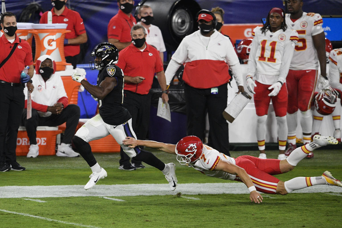 Highlights of Chiefs' 34-20 victory over Ravens on Monday