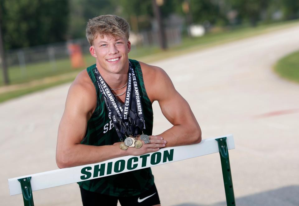 Shiocton's Cade Stingle is The Post-Crescent high school boys track and field athlete of the year.