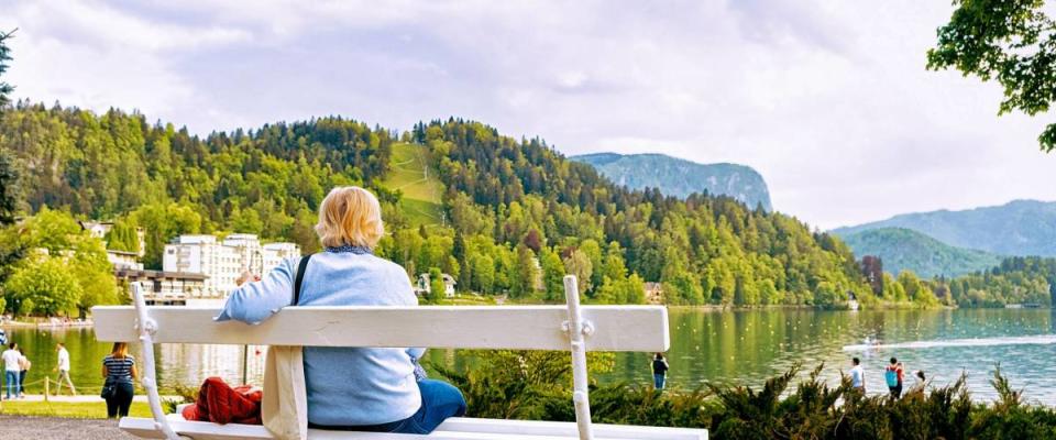 A view of Lake Bled, Slovenia