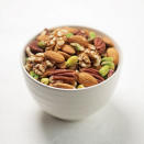 Nuts <p class="caption"><strong>The bad rap:</strong> Nuts are chock-full of fat. <br><br> <strong>The good news:</strong> Nuts are full of fats—but they’re the good, heart-healthy unsaturated kinds. Nuts, and peanuts, which are technically legumes, also deliver other healthy nutrients—which ones depends on the nut. For example, pistachios are rich in lutein and zeaxanthin, antioxidants that help keep eyes healthy. Almonds provide vitamin E and walnuts offer significant amounts of heart-healthy omega-3 fats. You do need to keep an eye on serving size, though: at around 160 to 200 calories per ounce, nuts do pack a substantial amount of calories.</p>