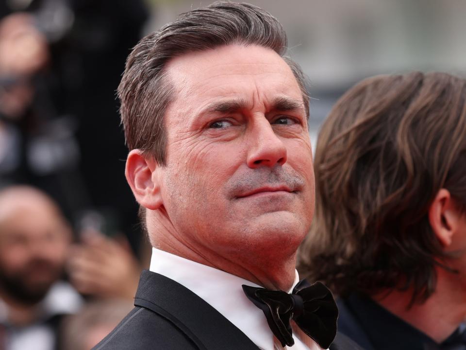 Jon Hamm in a tudedo