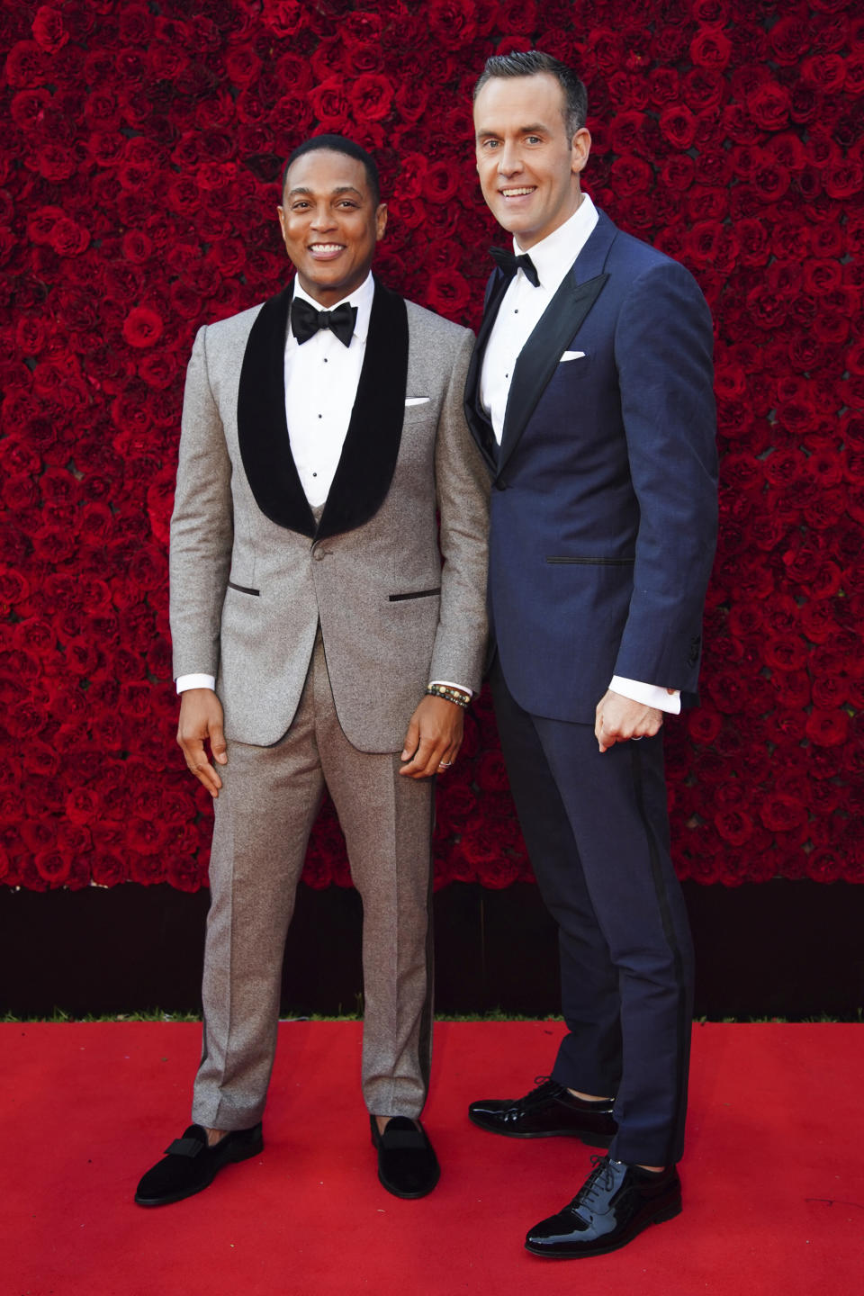 Don Lemon and Tim Malone pose for a photo on the red carpet at the grand opening of Tyler Perry Studios at Tyler Perry Studios, Saturday, Oct. 5, 2019, in Atlanta. (Photo by Elijah Nouvelage/Invision/AP)