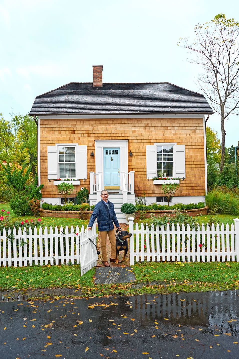 front door colors cottage blue