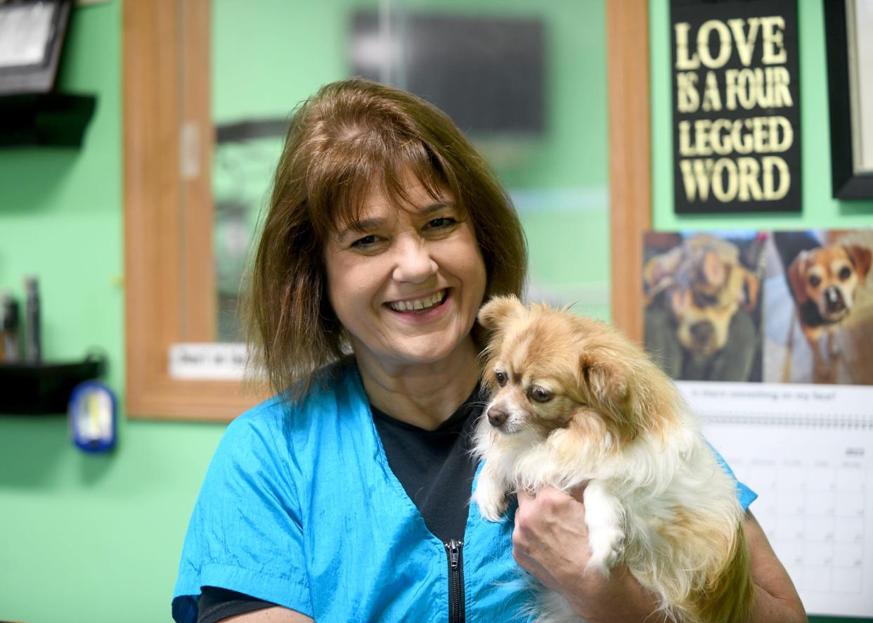 Tracey Cline is the owner and groomer at TLC Dog Styling and Supplies in Marlboro Township.