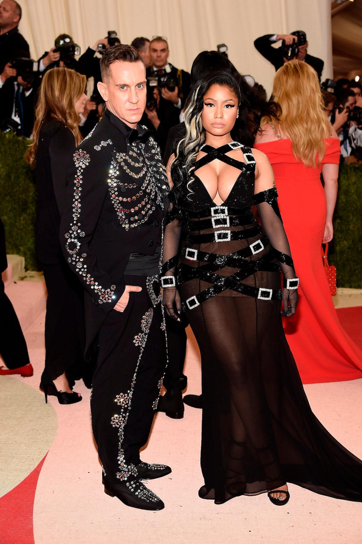 Jeremy Scott and Nicki Minaj at the Met Gala on May 2, 2016.