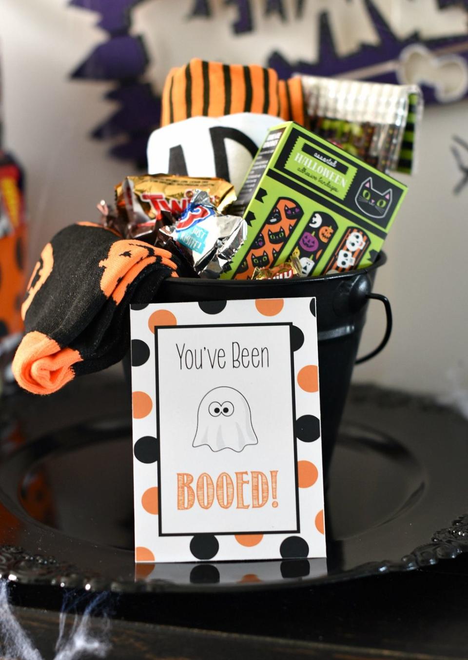 halloween boo basket spooky basket ideas