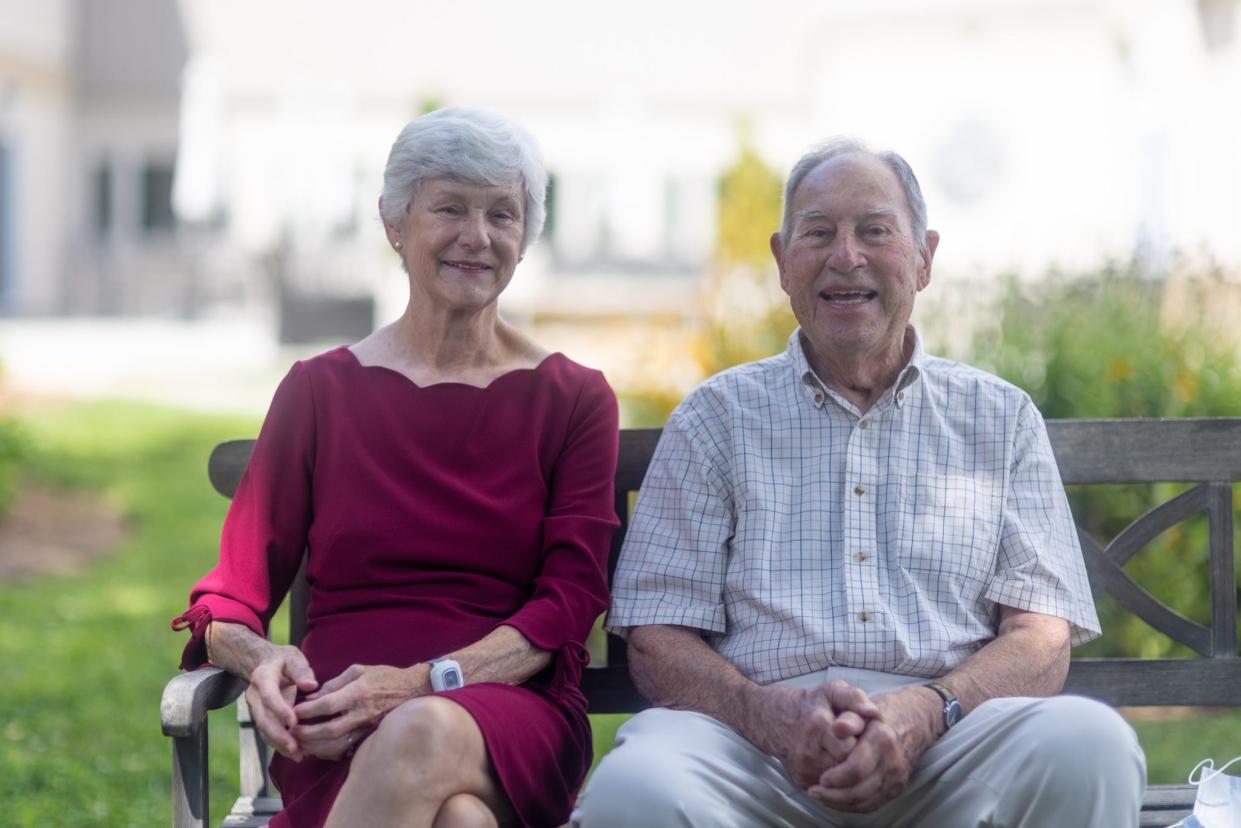 The 2021 Richard C. and Vina L. Sauer Charitable Leadership Award was presented to Dirk and Paige Willms.