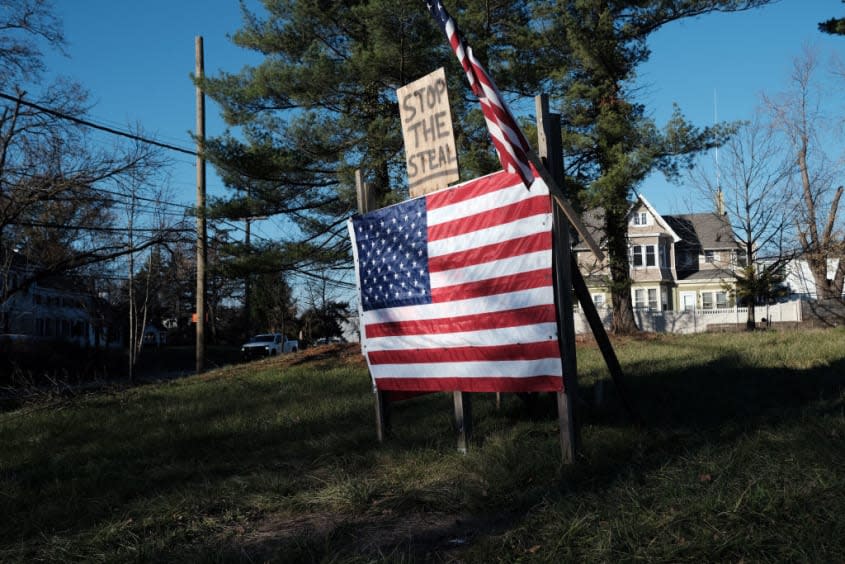 "Stop the Steal" sign.