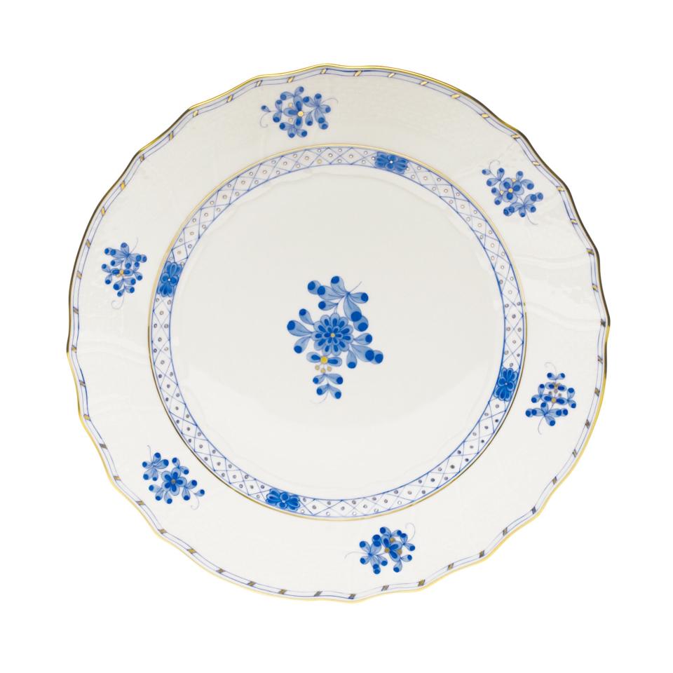Blue garden dinner plate; $175. herendusa.com
