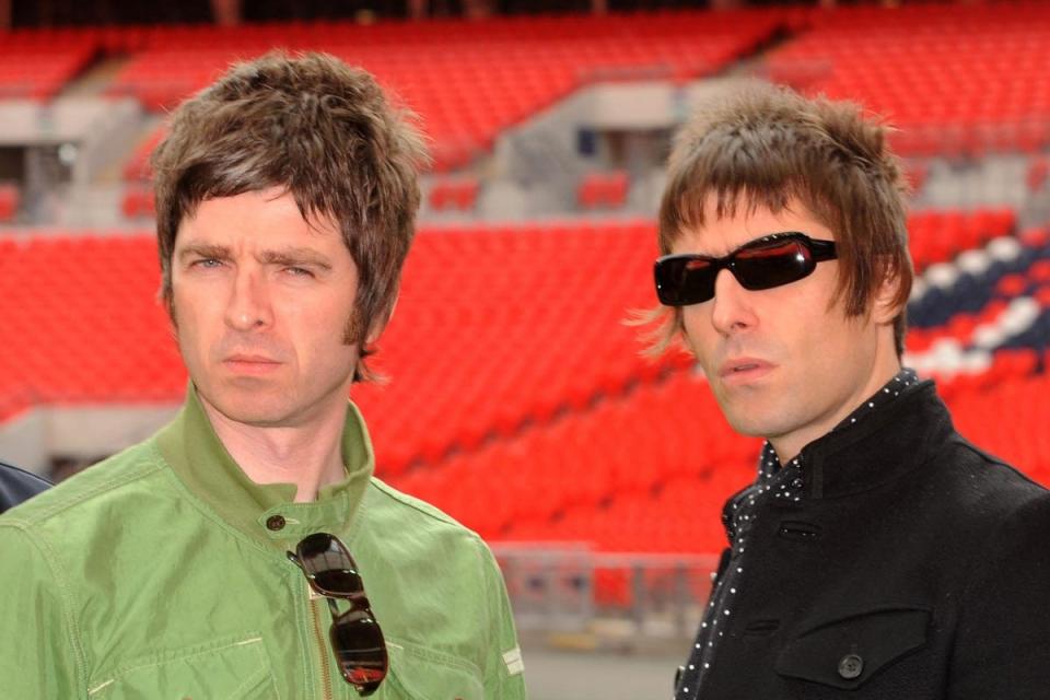 Oasis band members Noel, left, and Liam Gallagher (Zak Hussein/PA)