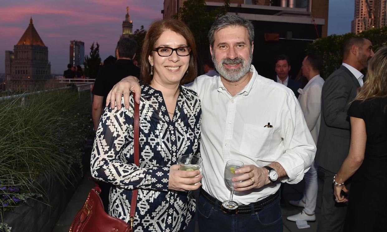 <span>Neda Morvillo and Chris Morvillo in 2018.</span><span>Photograph: Patrick McMullan/Getty Images</span>