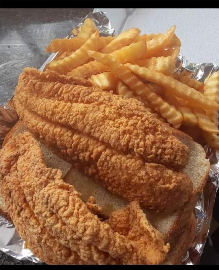 Fish and fries from Queenz Carnival Stop in Montgomery.