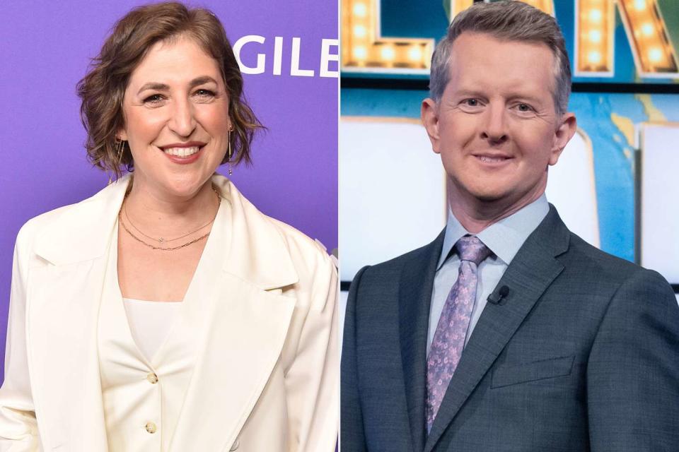 <p>Gregg DeGuire/WireImage;Eric McCandless/ABC via Getty</p> Mayim Bialik; Ken Jennings