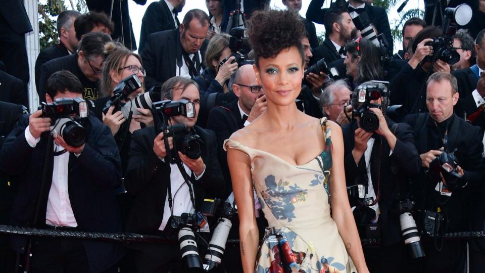 The actress made a stellar fashion statement at the French film festival on Tuesday.