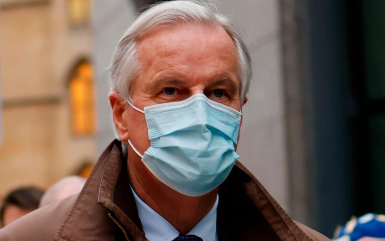 EU chief negotiator Michel Barnier walks back to a conference centre in central London on December 2, 2020 as talks continue on a trade deal between the EU and the UK. Chief EU Brexit negotiator Michel Barnier warned Wednesday he can not guarantee he will strike a trade deal with Britain, diplomats said, and the next few days will be crucial. "We are quickly approaching a make or break moment in the Brexit talks," Barnier told a video meeting of European envoys, a diplomat said, in an account of the video talks confirmed by other sources. - Tolga Akmen/AFP via Getty Images