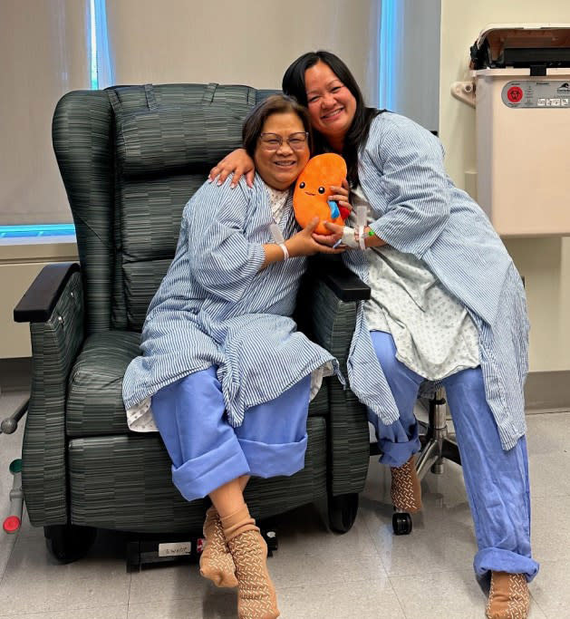 Both Jo Marie Palazzo and Theresa Bullicer (left) are feeling healthy after the surgery. Courtesy NewYork-Presbyterian