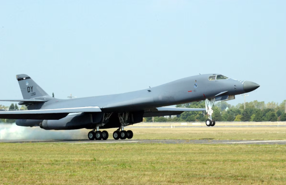 <strong>美軍B-1B戰略轟炸機同型機。（圖／翻攝美國空軍U.S. Air Force網站）</strong>