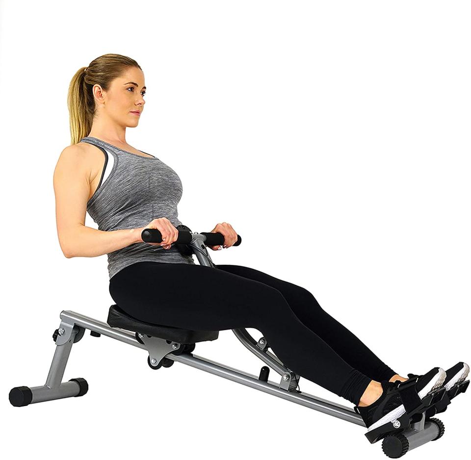 Sunny Health and Fitness Rowing Machine. Image via Amazon.