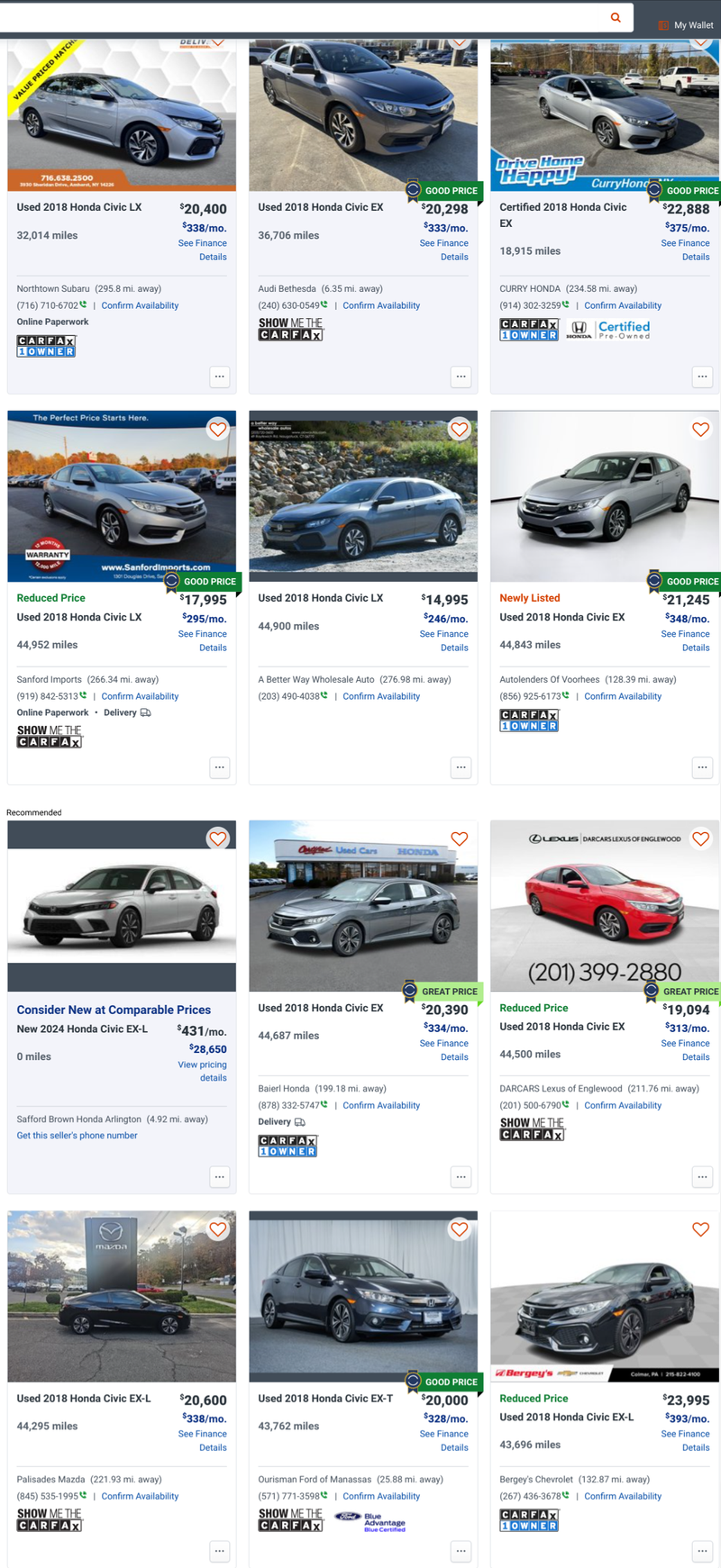 Screenshot: Autotrader.com