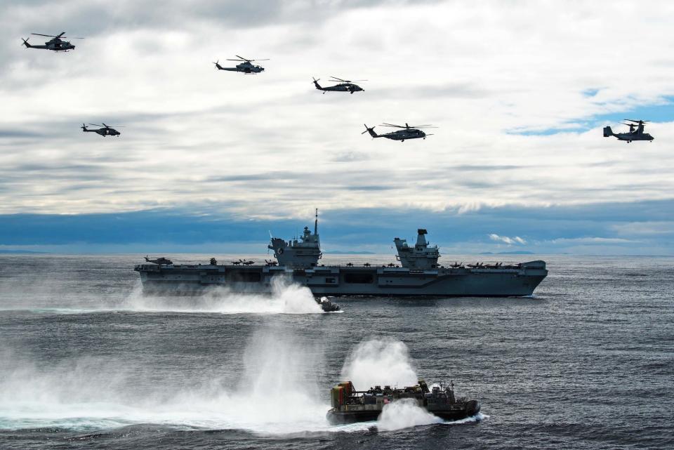 Navy Queen Elizabeth aircraft carrier