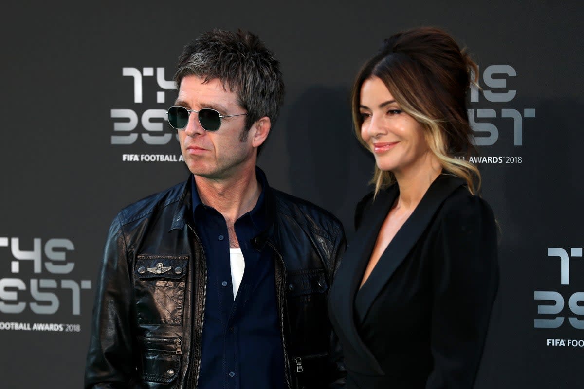 Gallagher pictured with ex-wife Sara MacDonald in 2021 (Getty Images)