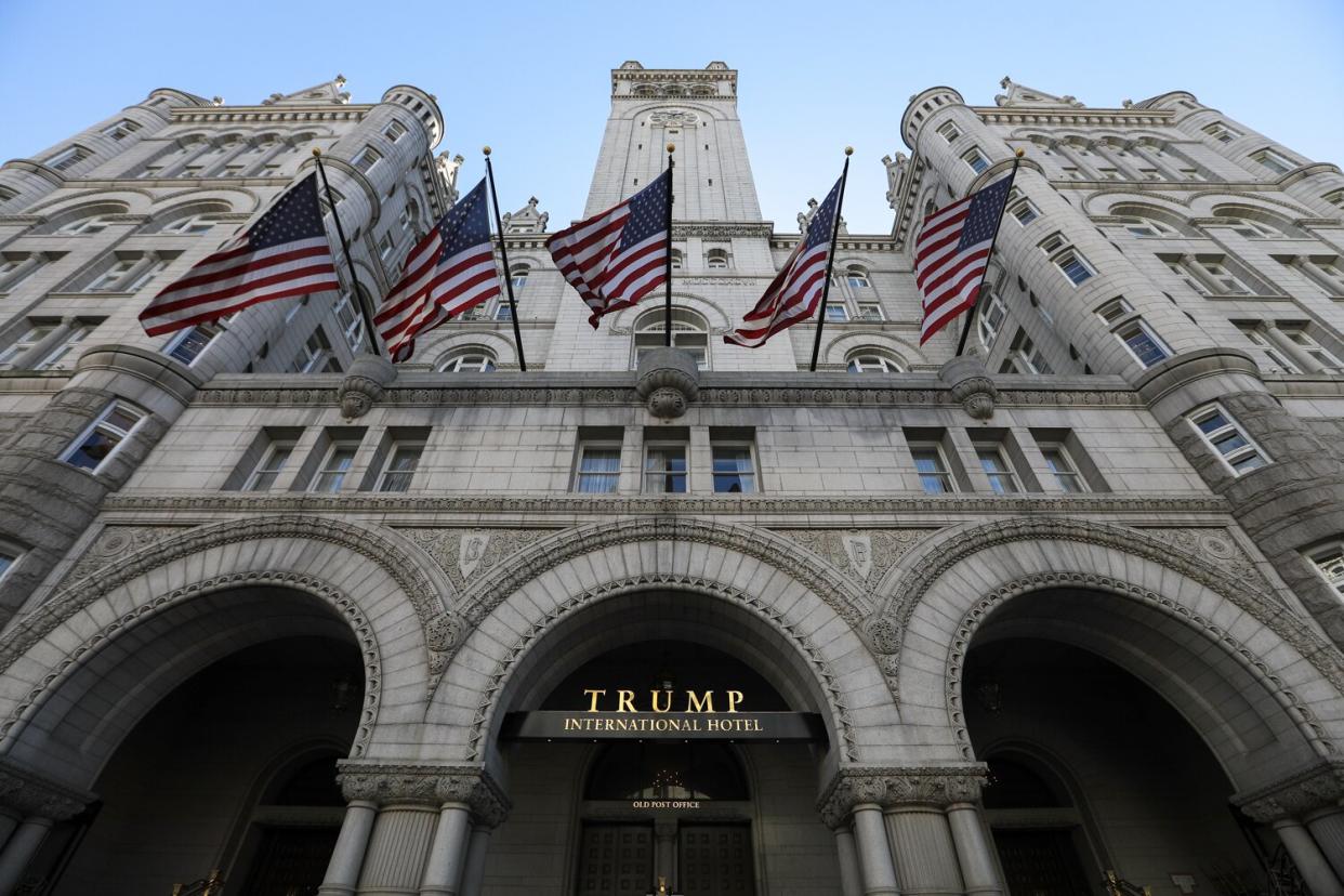 A view of Trump International Hotel in Washington D.C, USA on October 18, 2021.